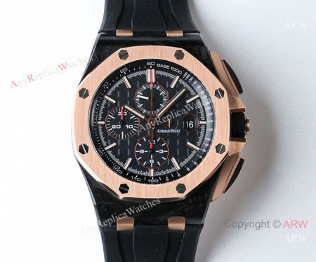 Audemars Piguet 42mm Rose Gold Case Watch Swiss 3126 Movement